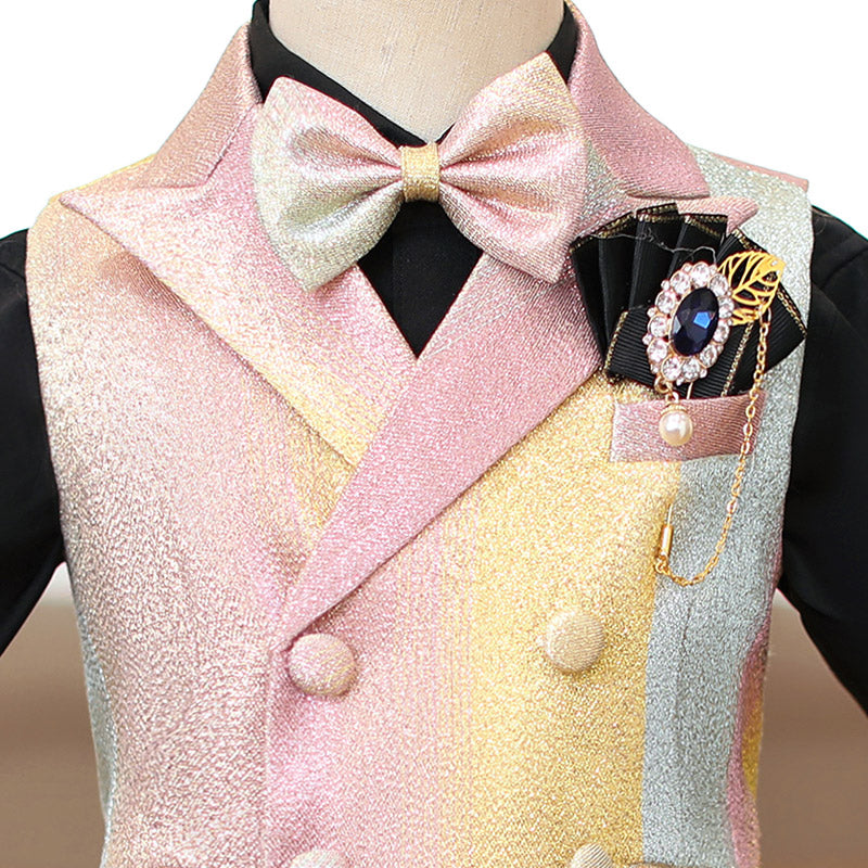 Multicolor Summer Children's Birthday Boy Formal Suit Set