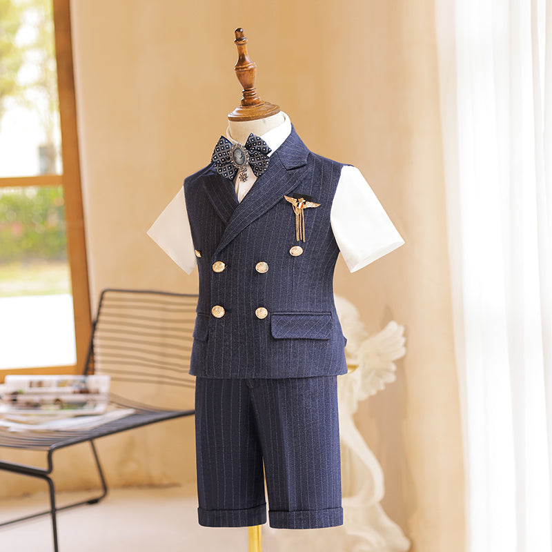 Boys Suit Vest Children's Dress Performance Costume Five-piece Suit